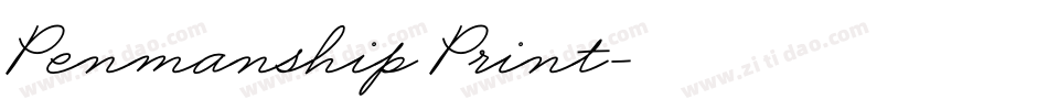 Penmanship Print字体转换